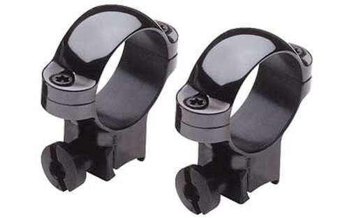 Scope Mounts Burris Optics Deluxe BURRIS MED 1" .22 RINGS DLX STEEL BK